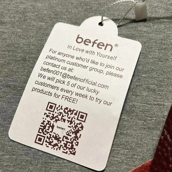 New befen pebbled Leather Crossbody Bag, Burgundy adjustable strap - Picture 8 of 10